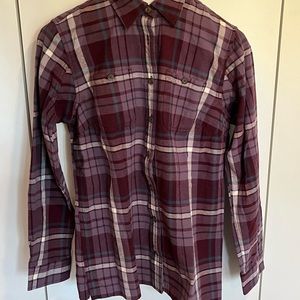 Flannel NWT, straight bottom cut with side vents, 2 front pockets